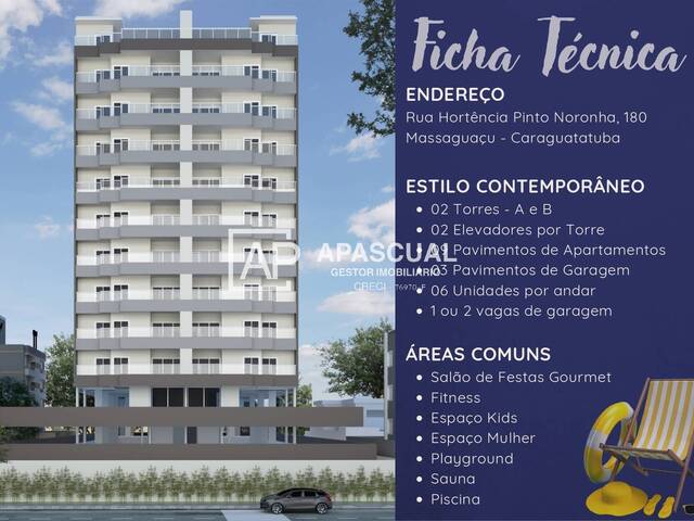 #2150 - Apartamento para Venda em Caraguatatuba - SP - 1