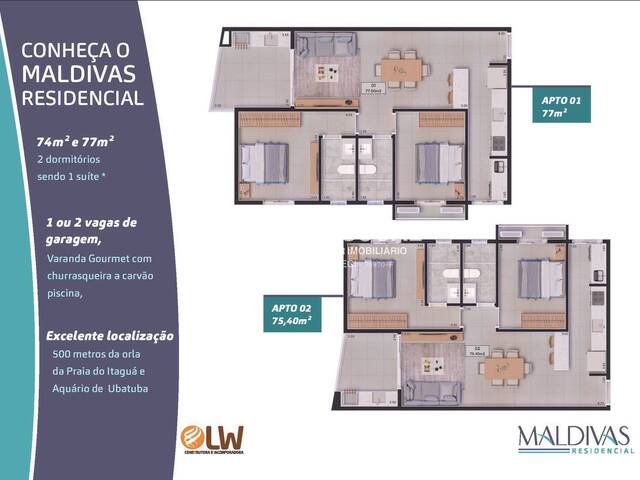 #2172 - Apartamento para Venda em Ubatuba - SP - 2