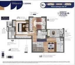 Apartamento, 2 quartos, 56 m² - Foto 16
