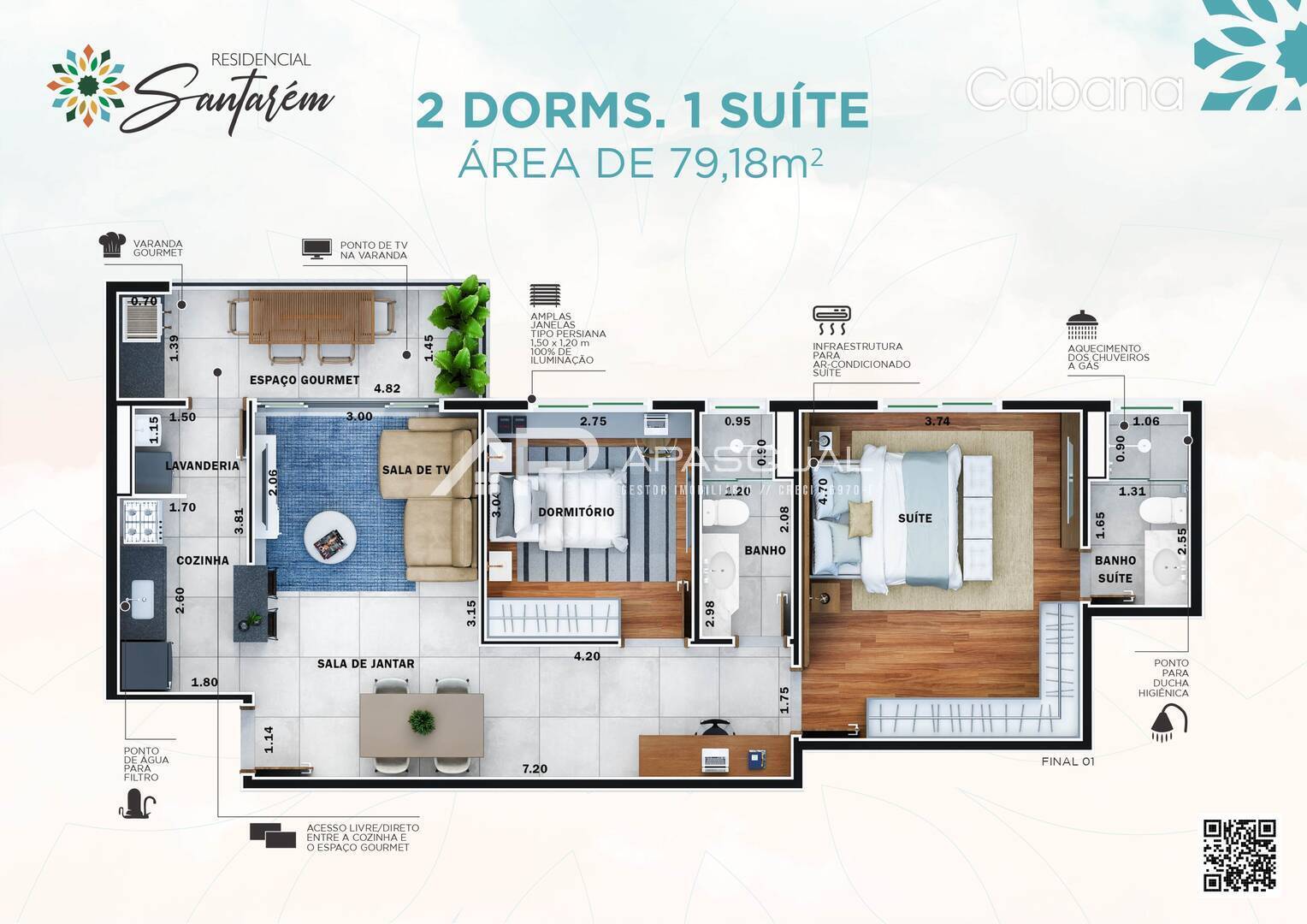 Apartamento, 2 quartos, 75 m² - Foto 10