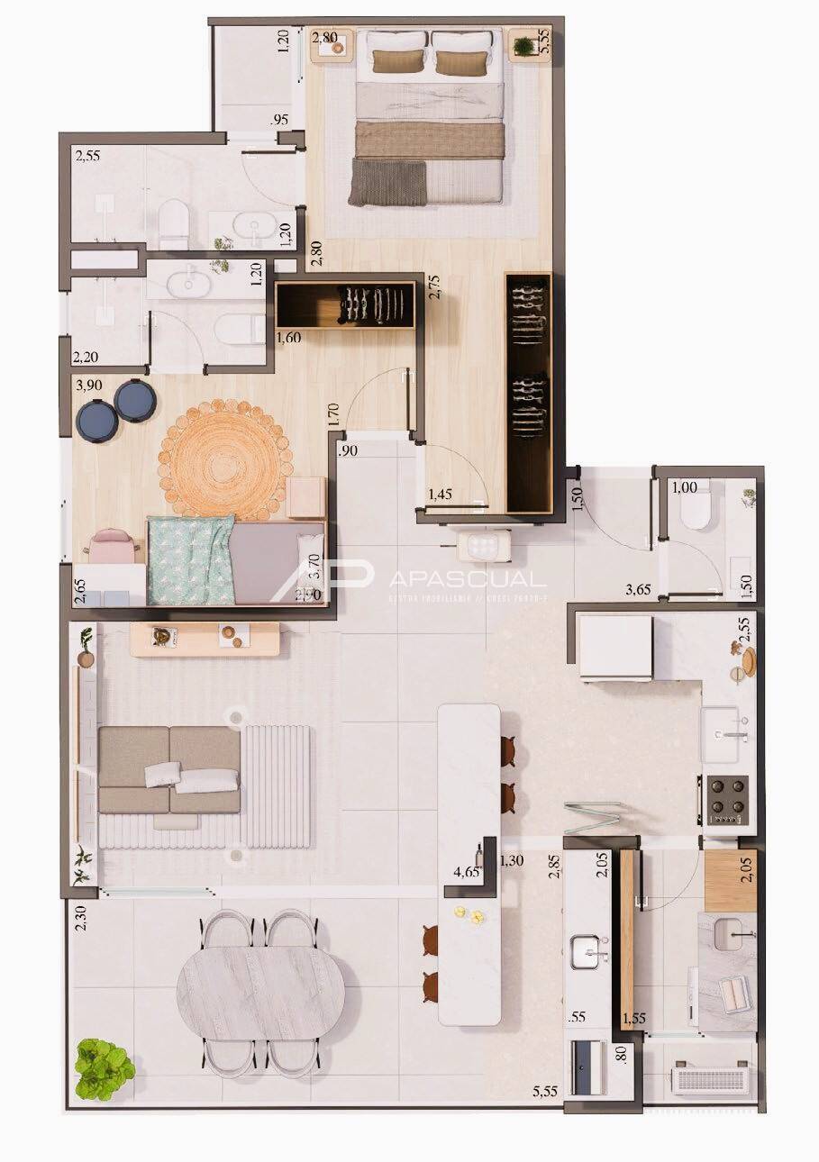 Apartamento, 2 quartos, 75 m² - Foto 4