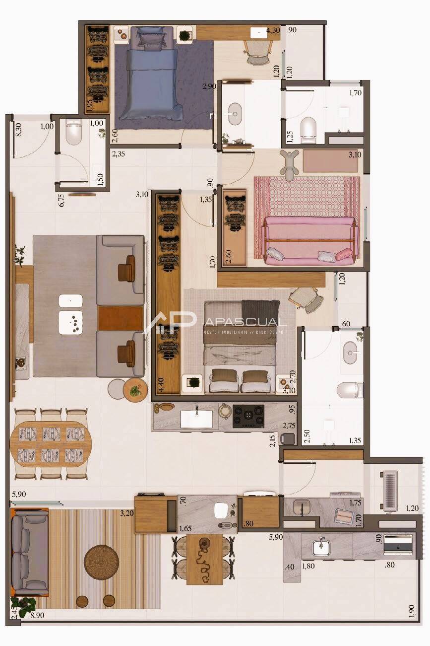 Apartamento, 2 quartos, 75 m² - Foto 5