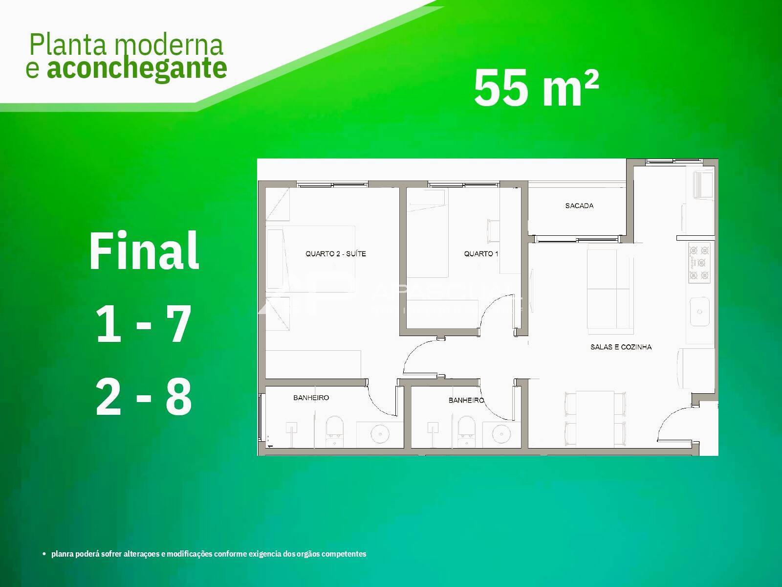 Apartamento, 2 quartos, 55 m² - Foto 15