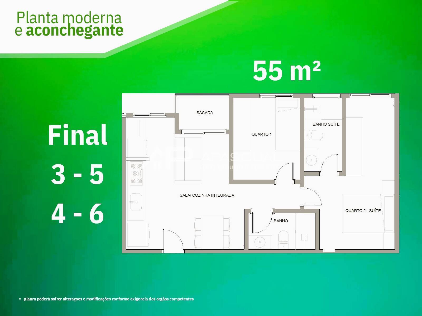 Apartamento, 2 quartos, 55 m² - Foto 16